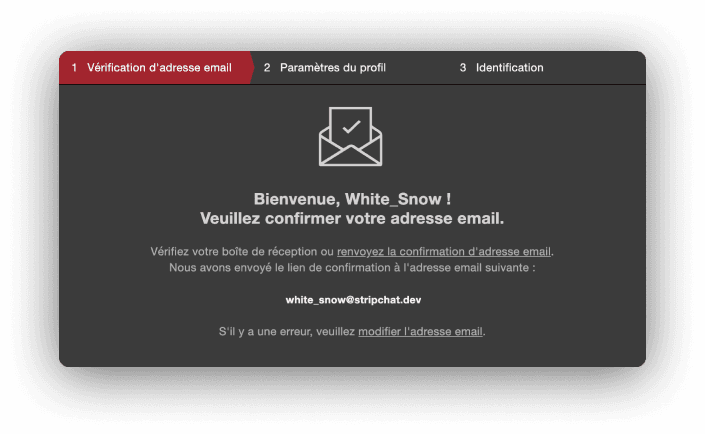 Vérifiez votre adresse e-mail