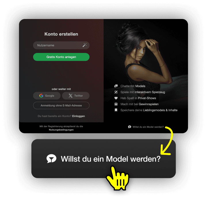 Zum Model-Konto wechseln