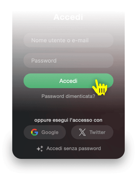 Altre opzioni di accesso a Stripchat