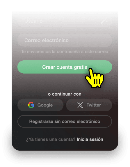 Más opciones para registrarte en Stripchat