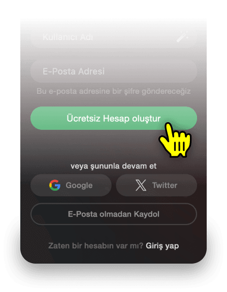 Stripchat'e Kayıt Olmak için Diğer Seçenekler
