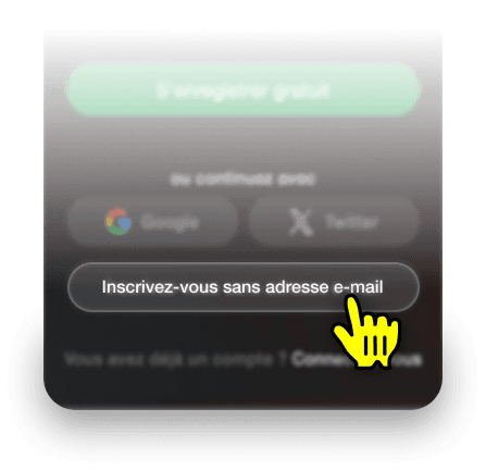 Sans adresse e-mail
