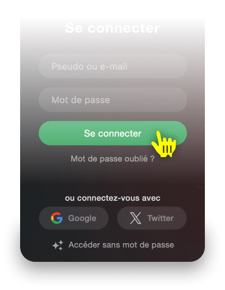 Plus d’options de connexion à Stripchat