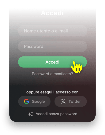 Altre opzioni di accesso a Stripchat