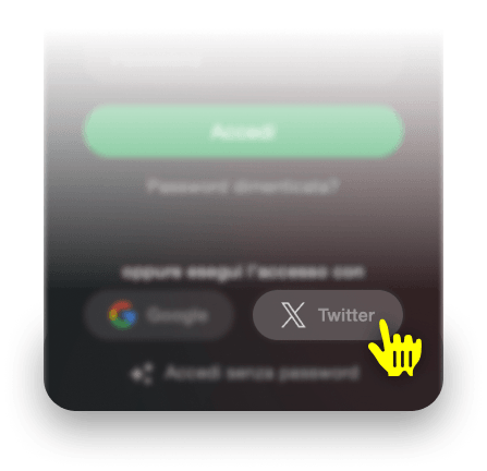 Accesso con Twitter
