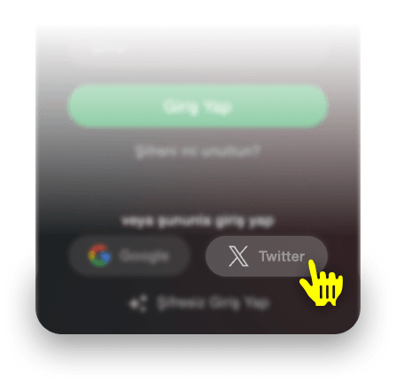 Twitter ile Giriş