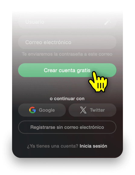 Más opciones para registrarte en Stripchat