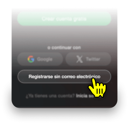 Sin correo electrónico