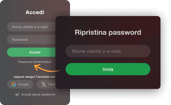 Ripristina l'accesso all'account Stripchat